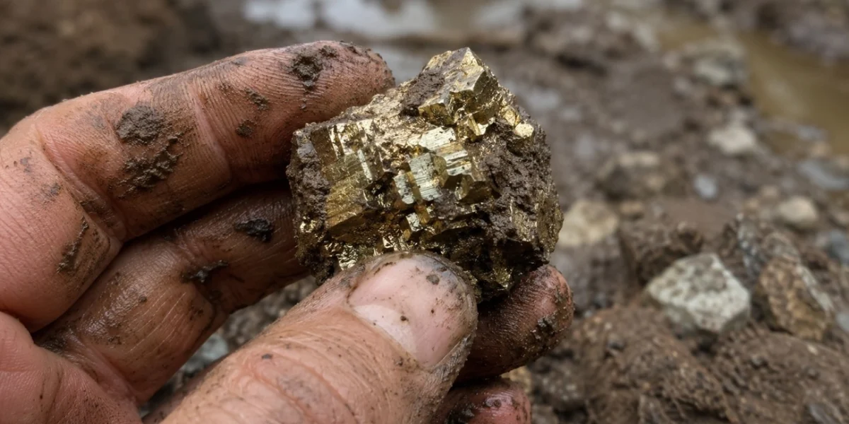 Pirita secreta: hoje descobriram 10% de ouro nos sedimentos do oceano